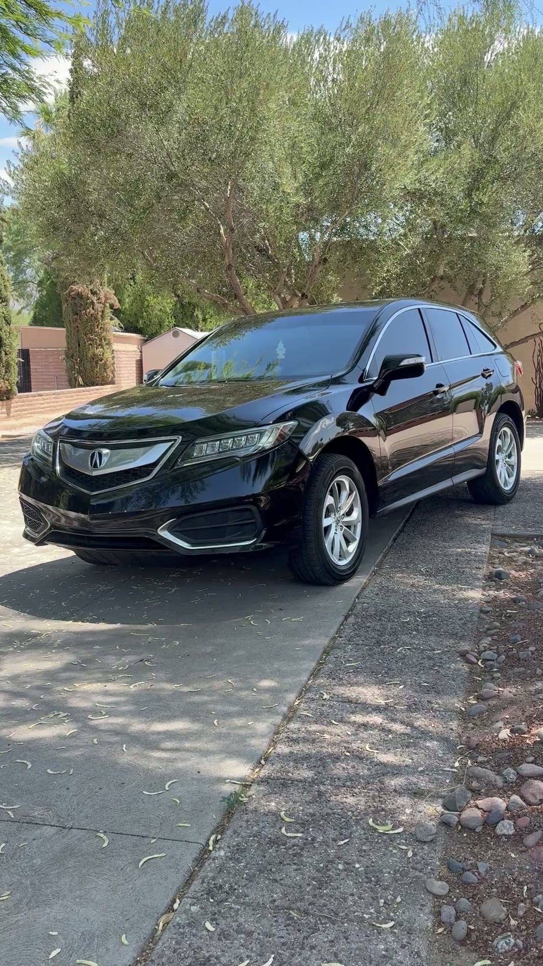 Black Acura RDX after exterior detail